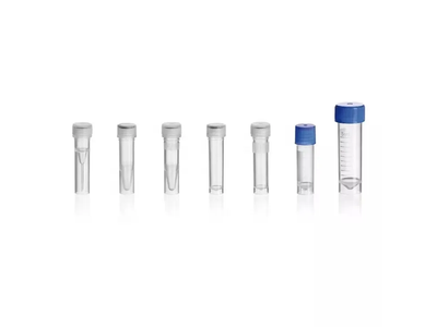 Transparent 5ml Cryovial Tube Cryotube with External Screw Cap